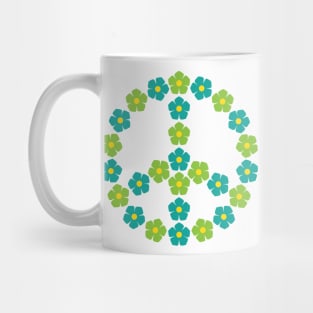 Flowers Peace Sign. Let Peace Bloom Mug